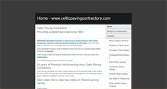 Desktop Screenshot of celticpavingcontractors.com